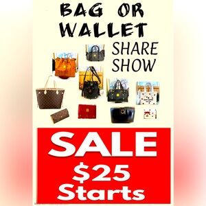 $25 and below Only Bags & Wallets Share Show
